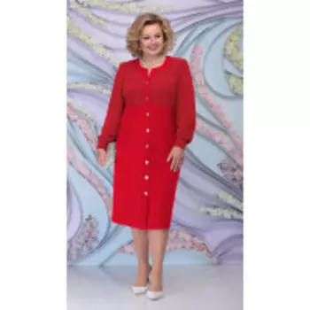 Платье Ninele-7300/1 В цвете: Красный; Размеры: 56,58,60,62,64