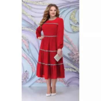 Платье Ninele-7304/1 В цвете: Красный; Размеры: 56,58,60,52,54