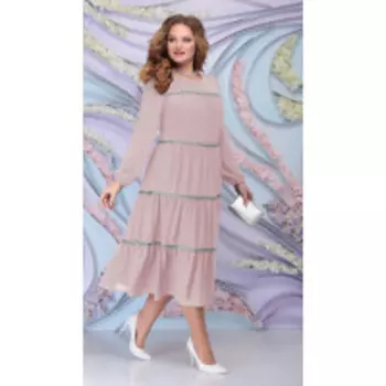 Платье Ninele-7304/2 В цвете: Розовый; Размеры: 56,58,60,52,54