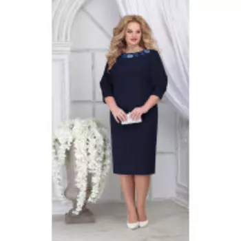 Платье Ninele-7309/4 В цвете: Синий; Размеры: 56,58,60,62,54