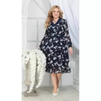 Платье Ninele-7312/4 В цвете: Синий; Размеры: 56,58,60,62,50,52,48,54