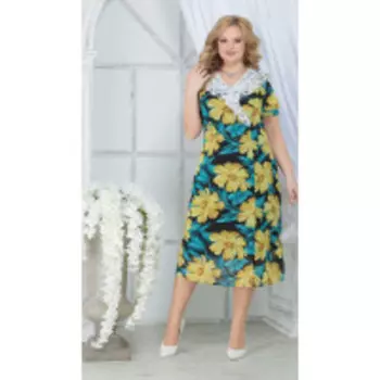 Платье Ninele-7319/3 В цвете: Разноцветный; Размеры: 56,58,60,52,54