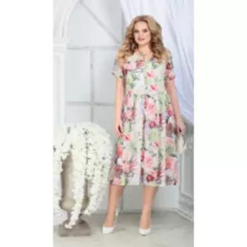 Платье Ninele-7325/1 В цвете: Разноцветный; Размеры: 56,58,60,52,54