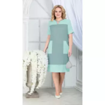 Платье Ninele-7326/2 В цвете: Зеленый; Размеры: 56,58,60,52,54