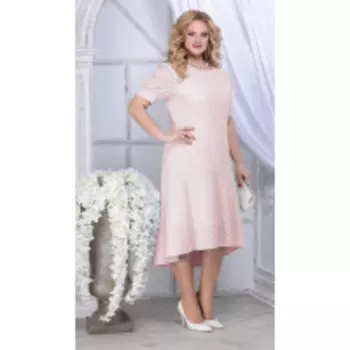 Платье Ninele-7328/1 В цвете: Розовый; Размеры: 56,58,60,62,54