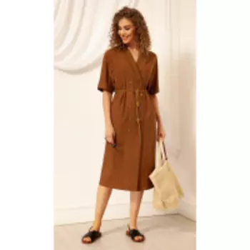 Платье Nova Line-50051 В цвете: Коричневый; Размеры: 50,52,46,48,44,42