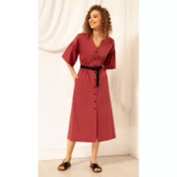 Платье Nova Line-50067 В цвете: Красный; Размеры: 50,52,46,48,44,42