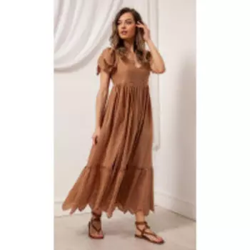 Платье Nova Line-50084 В цвете: Коричневый; Размеры: 50,52,46,48,44,42