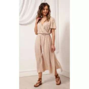 Платье Nova Line-50104 В цвете: Бежевый; Размеры: 50,52,46,48,44,42