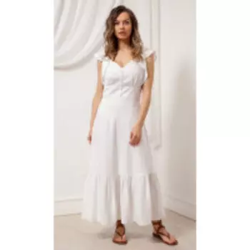 Платье Nova Line-50108 В цвете: Белый; Размеры: 50,52,46,48,44,42