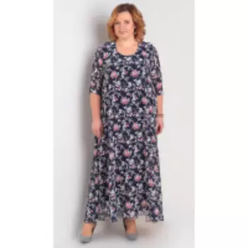 Платье Novella Sharm-3176-2-1 В цвете: Разноцветный; Размеры: 60,62,64