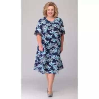 Платье Novella Sharm-3553 В цвете: Синий; Размеры: 60,62,64,66,68,70