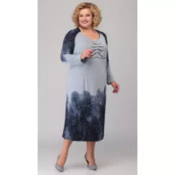 Платье Novella Sharm-3590-С В цвете: Синий; Размеры: 64,66