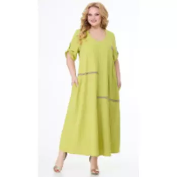 Платье Novella Sharm-3686-5-2 В цвете: Желтый; Размеры: 56,58,60,62,64,66,68,54,70,72,74,76