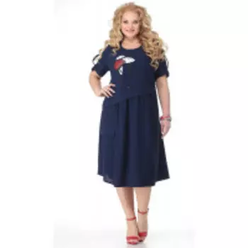 Платье Novella Sharm-3696 В цвете: Синий; Размеры: 58,60,62,64,66