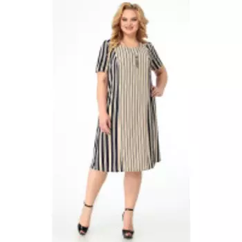 Платье Novella Sharm-3733 В цвете: Бежевый; Размеры: 60,62,64,66,68,70,72,74