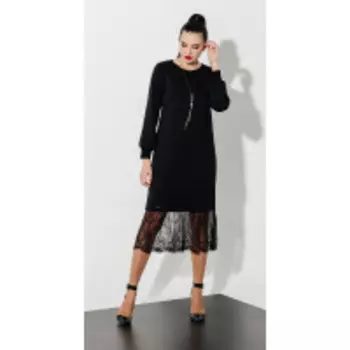 Платье Olegran- О-719 В цвете: Черный; Размеры: 50,46,48