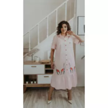 Платье Olga Style-678/2 В цвете: Розовый; Размеры: 50,52,54