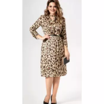 Платье Panda-469080 В цвете: Бежевый; Размеры: 46,48,44