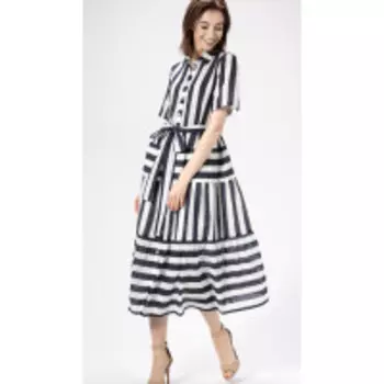 Платье Panda-474580 В цвете: Синий, Белый; Размеры: 50,52,46,48,44