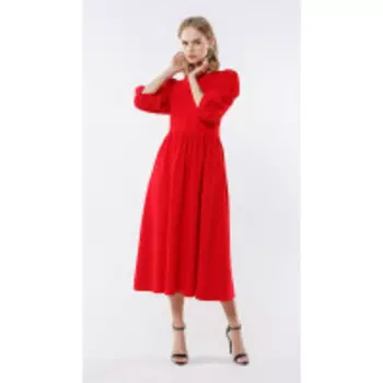 Платье PiRS-2235/1 В цвете: Красный; Размеры: 50,52,46,48,44,42,40