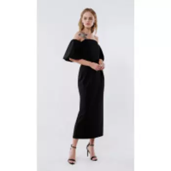 Платье PiRS-2247/1 В цвете: Черный; Размеры: 50,52,46,48,44,42,40