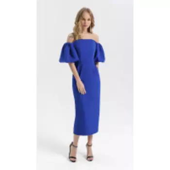 Платье PiRS-2247/2 В цвете: Синий; Размеры: 50,52,46,48,54,44,42,40