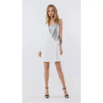 Платье PiRS-2253 В цвете: Белый, Серый; Размеры: 50,52,46,48,44,42,40