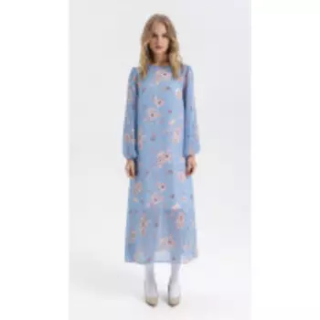 Платье PiRS-2767/1 В цвете: Голубой; Размеры: 50,52,46,48,44,42,40