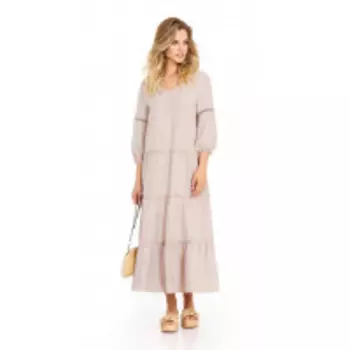 Платье PiRS-724/1 В цвете: Бежевый, Розовый; Размеры: 50,52,46,48,44,42