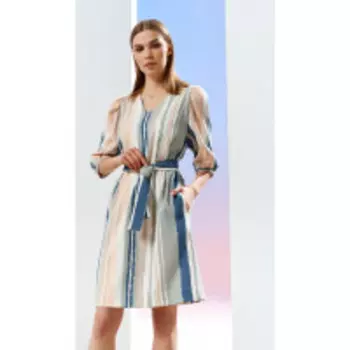 Платье Prestige-4111 В цвете: Бежевый, Разноцветный; Размеры: 46,44,42