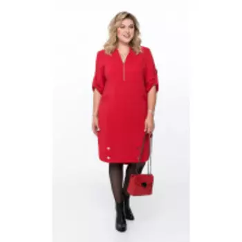 Платье Pretty-473/1 В цвете: Красный; Размеры: 56,58,60,62,64,66