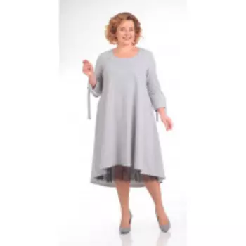 Платье Pretty-666/1 В цвете: Серый; Размеры: 56,58,60,62,64,66