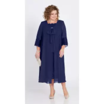 Платье Pretty-802/4 В цвете: Синий; Размеры: 56,58,60,62,64,66,68,70,72