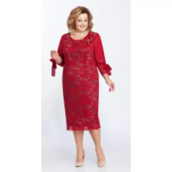 Платье Pretty-809/4 В цвете: Красный; Размеры: 56,58,60,62,64,66