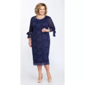 Платье Pretty-809 В цвете: Синий; Размеры: 56,58,60,62,64,66