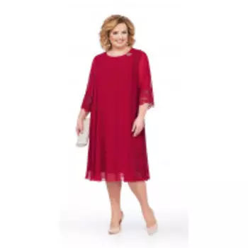 Платье Pretty-837 В цвете: Красный; Размеры: 56,58,60,62,64,66,68,70,72