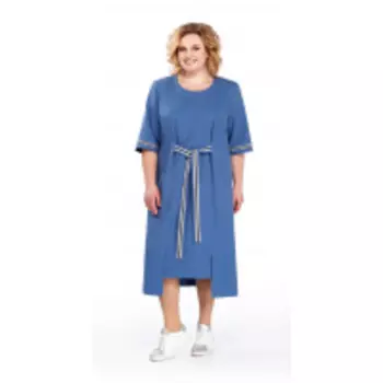 Платье Pretty-864/1 В цвете: Синий; Размеры: 56,58,60,62,64,66,68,70,72