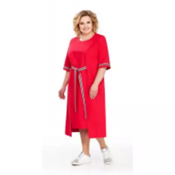 Платье Pretty-864/2 В цвете: Красный; Размеры: 56,58,60,62,64,66,68,70,72