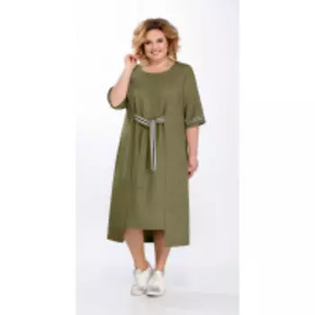 Платье Pretty-864/5 В цвете: Зеленый; Размеры: 56,58,60,62,64,66,68,70,72