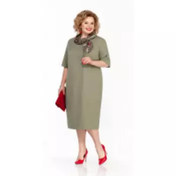 Платье Pretty-867 В цвете: Зеленый; Размеры: 56,58,60,62,64,66,68,50,52,54,70,72