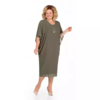 Платье Pretty-936/1 В цвете: Зеленый; Размеры: 56,58,60,62,64,66,54