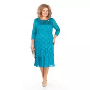 Платье Pretty-956/1 В цвете: Зеленый; Размеры: 56,58,60,62,64,66