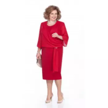 Платье Pretty-989 В цвете: Красный; Размеры: 56,58,60,62,64,66