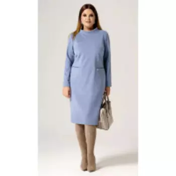 Платье Prio-21080Z В цвете: Голубой; Размеры: 56,50,52,48,54