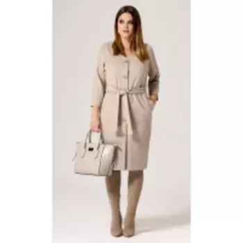 Платье Prio-21880z/1 В цвете: Бежевый; Размеры: 50,52,46,48,44