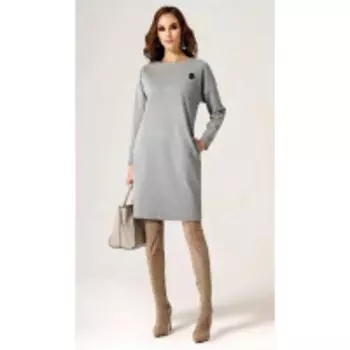 Платье Prio-24480z/2 В цвете: Серый; Размеры: 50,52,46,48,44,42