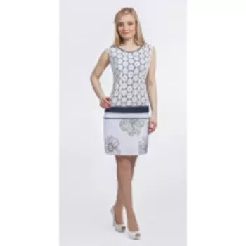 Платье Romanovich-1-1076 В цвете: Белый; Размеры: 46,48,44