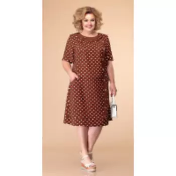 Платье Romanovich-1-1182 В цвете: Коричневый; Размеры: 60,62