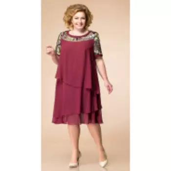 Платье Romanovich-1-1498 В цвете: Красный; Размеры: 58,60,62